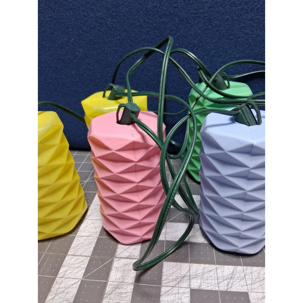 Lidco Riviera Lights Multicolor Vintage Patio Party String Lights 7 Lanterns Box
